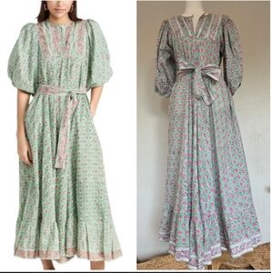 Marea By Liz Joy Midi "House Dress" Size 2 Fits Xs-S